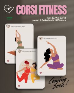IL BENESSERE NON HA ETÀ! 💚
Al Polivalente di Pinasca, lo sport è per tutti: bambini, ragazzi, adulti e senior!

🏃‍♀️ Movimento, energia, salute, socialità…
Fare attività fisica in modo regolare è il primo passo per stare bene con il corpo e con la mente a qualsiasi età!

🎯 I nostri corsi sono pensati per accompagnarti con professionalità e passione, qualunque sia il tuo livello di partenza.

✅ Ginnastica dolce
✅ Attività motoria per adulti e anziani
✅ Corsi per bambini 
✅ Percorsi di benessere e rilassamento

📍 Dove? Al Centro Polivalente di Pinasca
📅 Inizio corsi: 22 settembre
🌟 Prova gratuita per nuovi iscritti!
📞 Info e iscrizioni: 340 2806396

❤️ Scegli di volerti bene. Riparti con il movimento!
