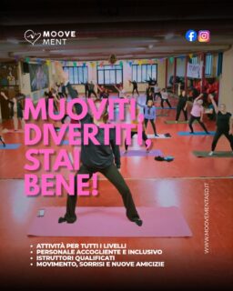 Muoviti, divertiti, stai bene! 💖

Cerchi un’attività che ti faccia stare meglio, conoscere persone nuove e prenderti del tempo per te?

Nella nostra ASD crediamo che lo sport sia molto più di un allenamento: è energia, condivisione e benessere ♾️

Cosa troverai?
✨ Attività adatte a tutti i livelli
✨ Personale accogliente e inclusivo
✨ Istruttori qualificati
✨ Movimento, sorrisi e nuove amicizie

▶️ Vieni a provare una lezione con noi e scopri quanto può essere bello stare bene insieme 🧑‍🤝‍🧑

📩 Scrivici in privato per informazioni o su whatsapp 📲

#sportpertutti #benessere #moovementasd #movimento #community